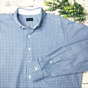 Proper Cloth Blue Plaid Men’s Dress Shirt L XL